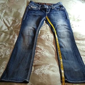 Rock Revival Lonnie Easy Boot Cut Distressed Jeans